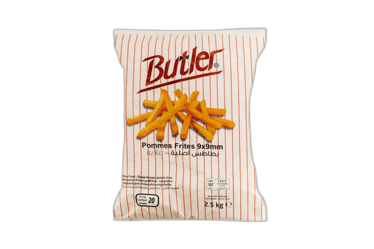 Butler Frozen French Fries, 1kg
