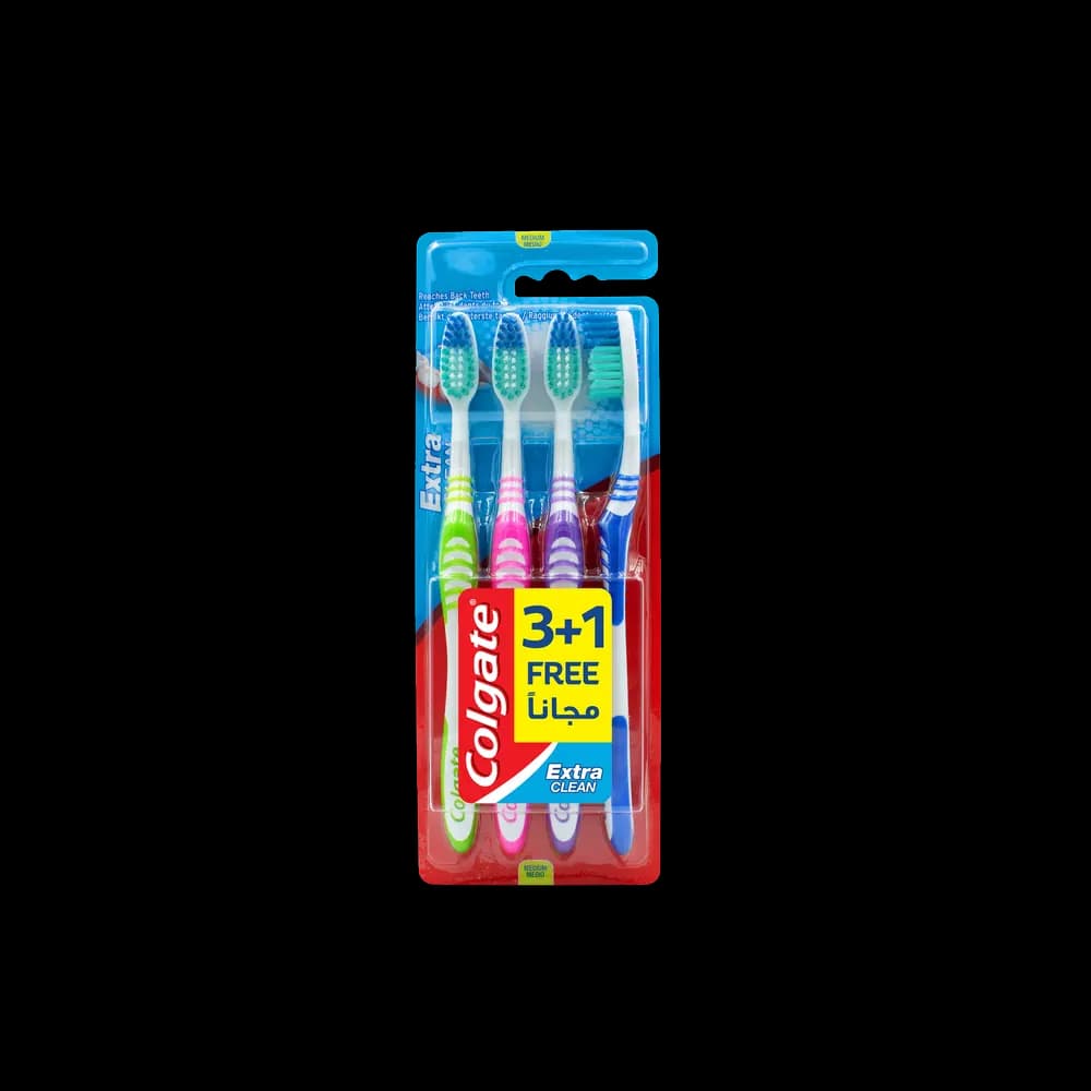 Colgate Extra Clean Tooth Brush 4 Pack