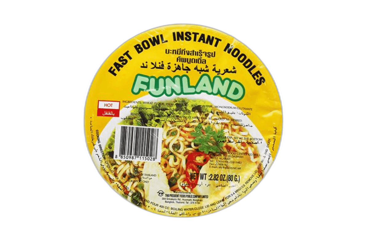 Funland Hot Noodles, 80g