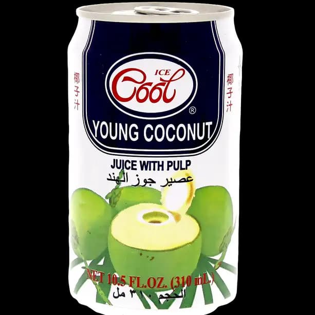 Ice Cool Young Coconut Juice with Pulp, 310ml