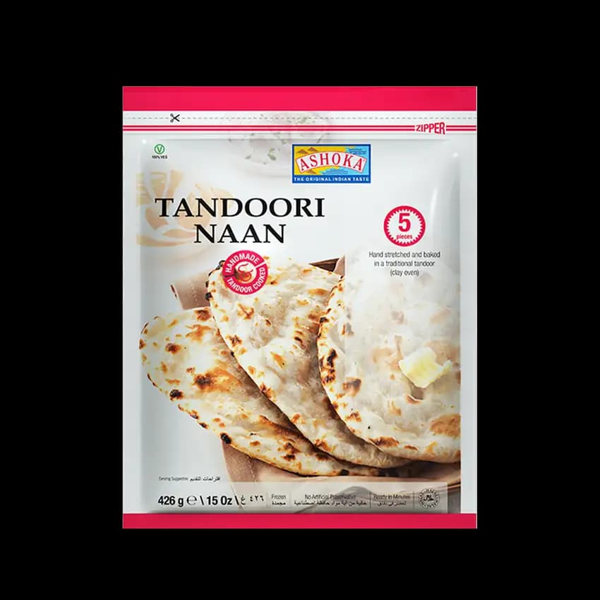 Ashoka Tandoori Naan Plain, 426g