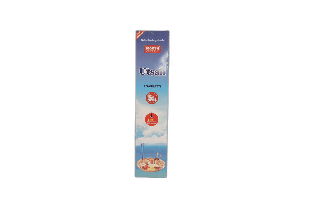 Moksh Agarbatti Lucky Utsah 5 in 1 100 Stick