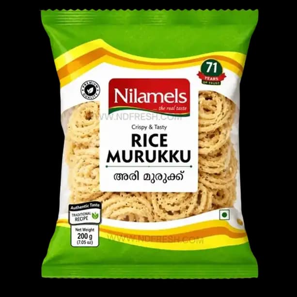 Nilamels Rice Murukku Plain 200 g