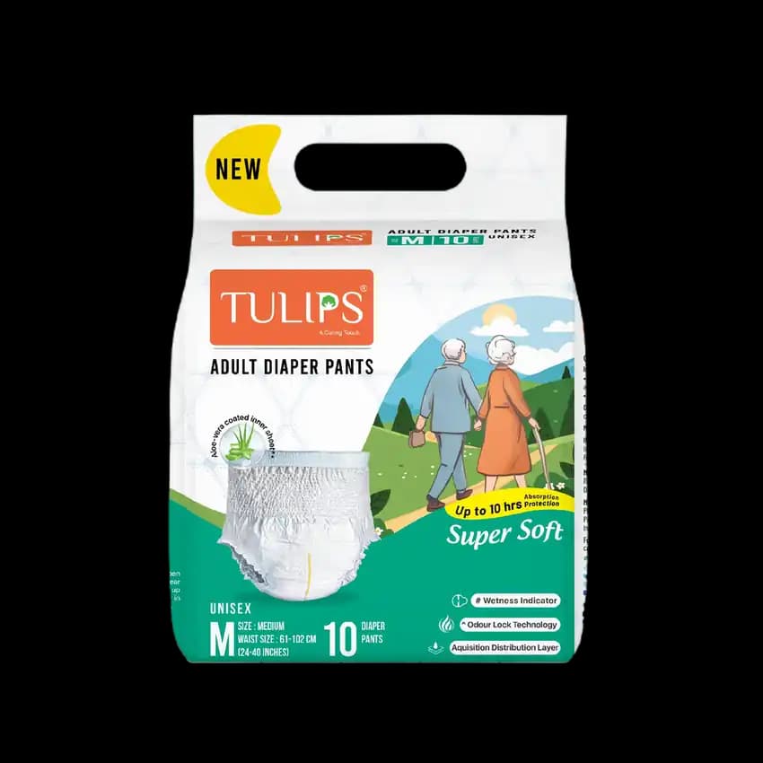 Tulips Adult Diaper Pants (M)