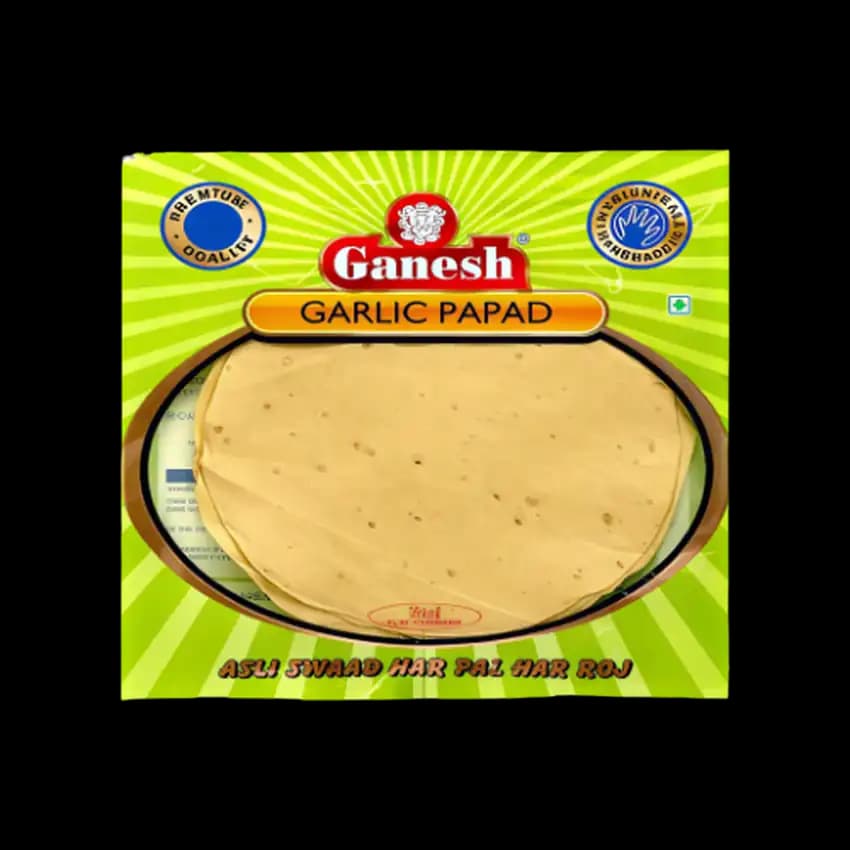 Ganesh Udad Garlic Papad, 200g