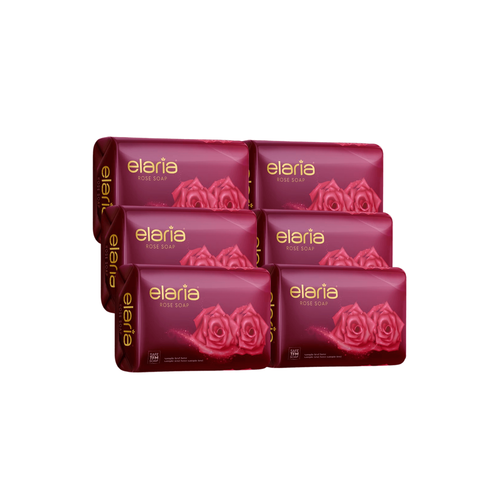 Elaria Rose Soap 6 x 125 g