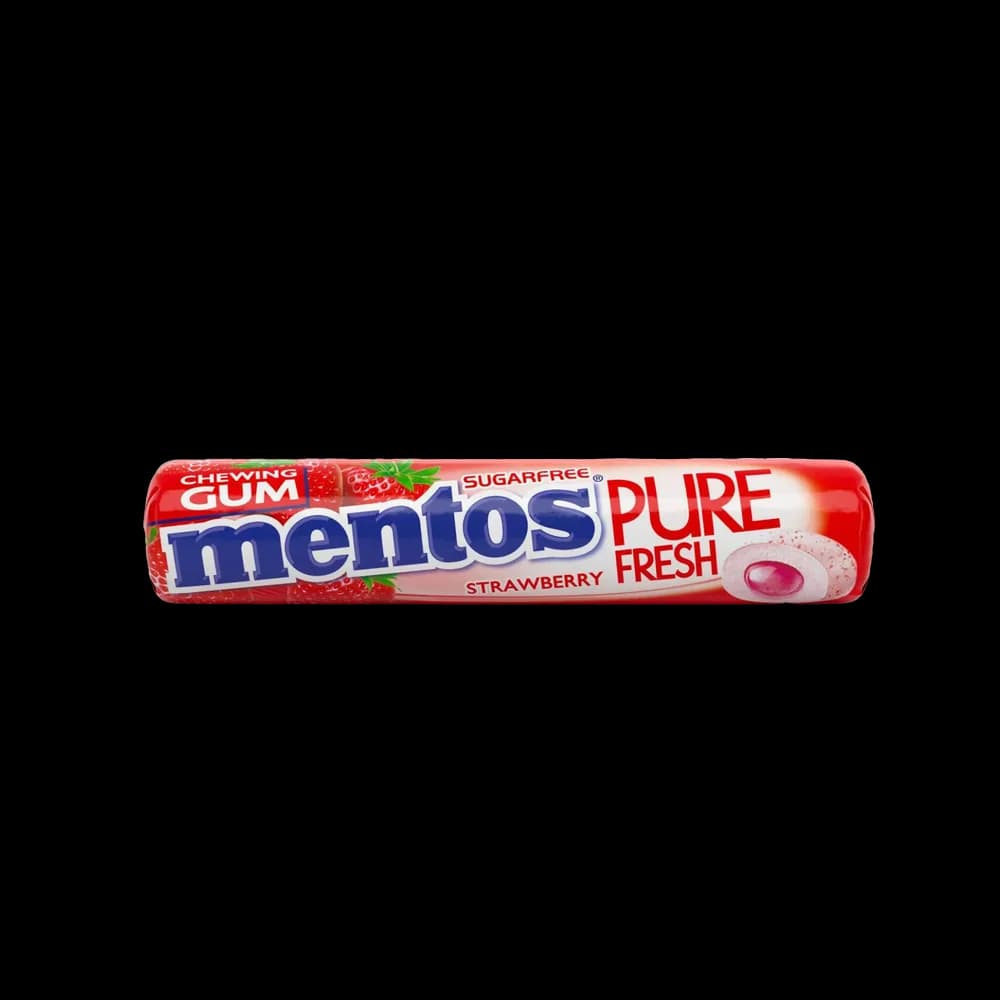 Mentos Pfgum Rolls Strawberry, 15.75g