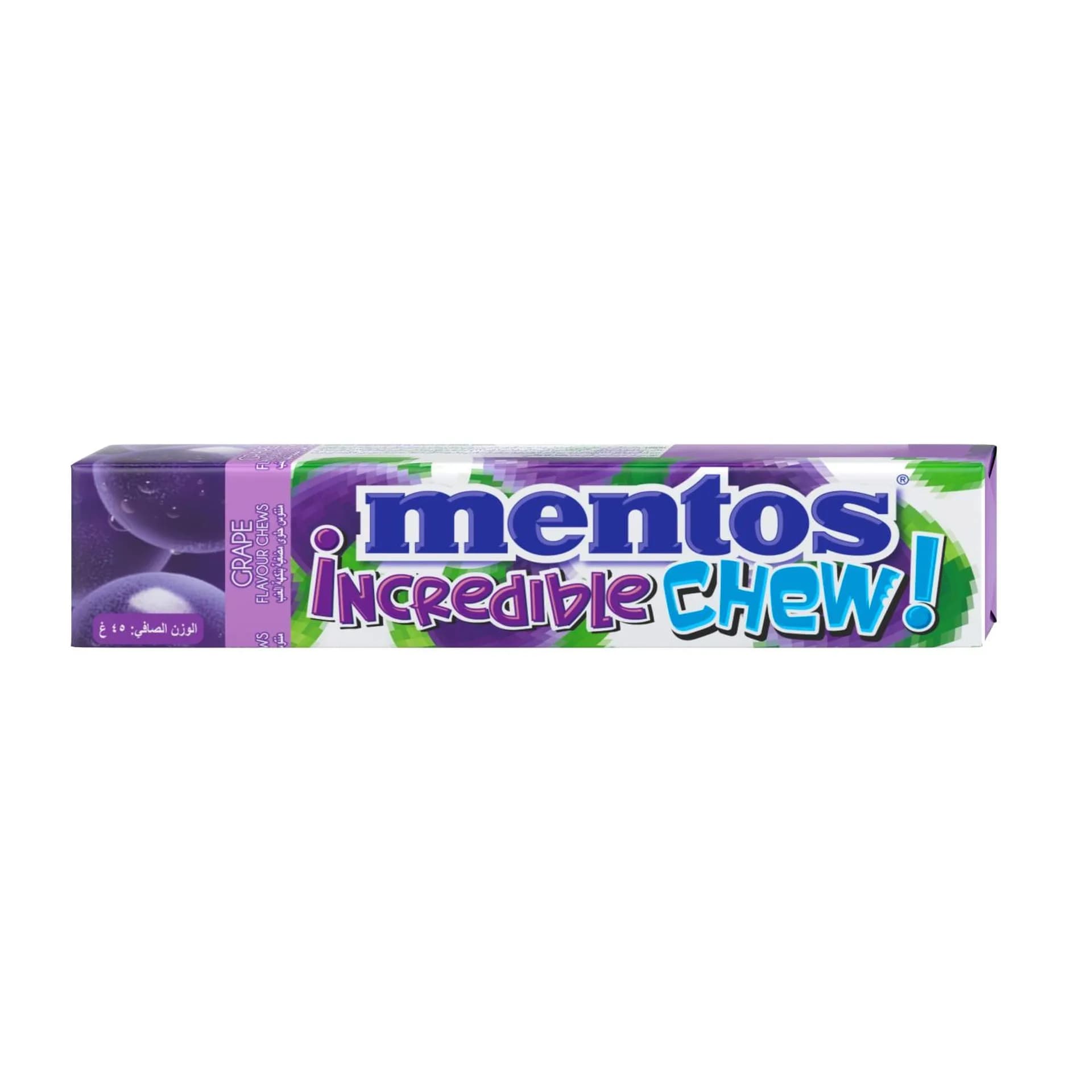 Mentos Incredible Chew Grape 45 g