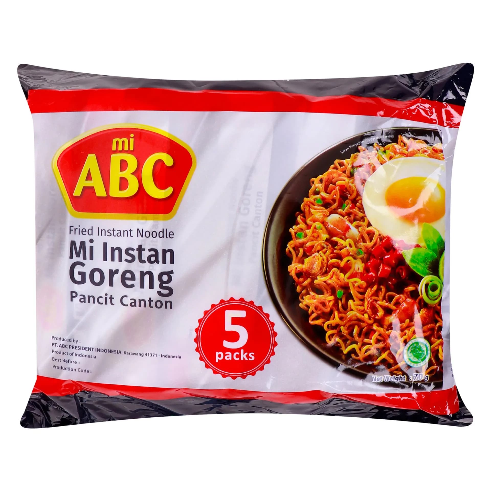 Abc Instant Noodles Fried Noodles Original 70 g
