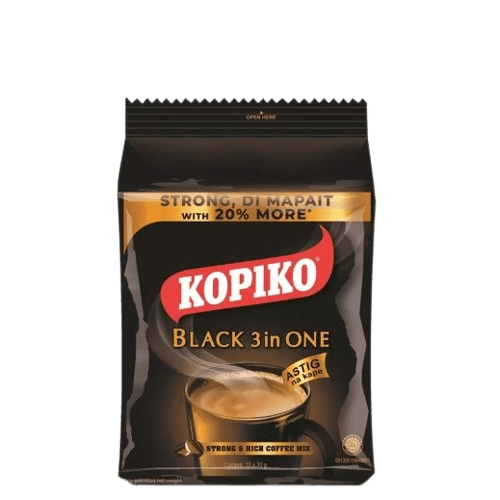 Kopiko Black Instant Coffee 3-in-1 10 x 25g