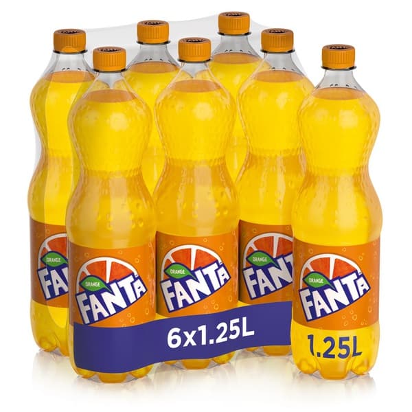 Fanta Orange Rglr Pet 6 x 2.5 L