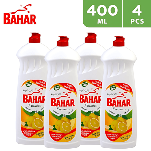 Bahar Dish Wash Liquid Lemon 4 x 400 ml