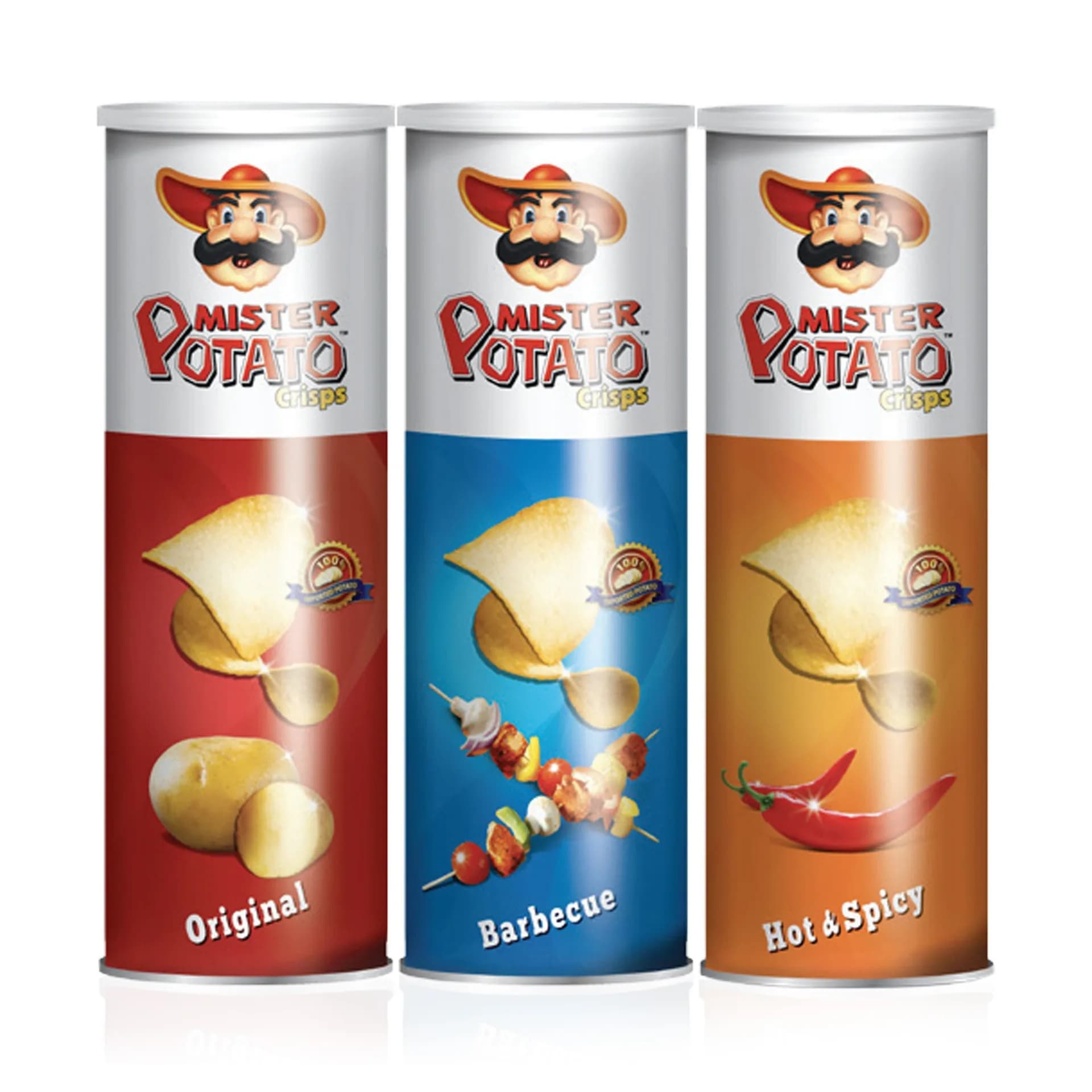Mister Potato Crisps Assorted 2 x 160 g